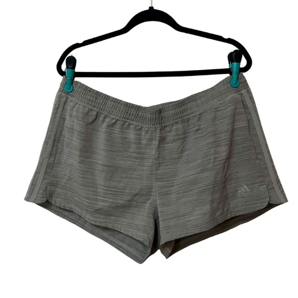 Adidas Aeroready Heathered Grey Athletic Running Shorts EUC